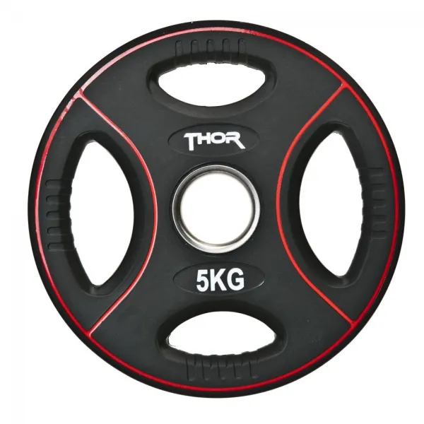 Thor Fitness Painolevy kahvalla 5kg (1 kpl)